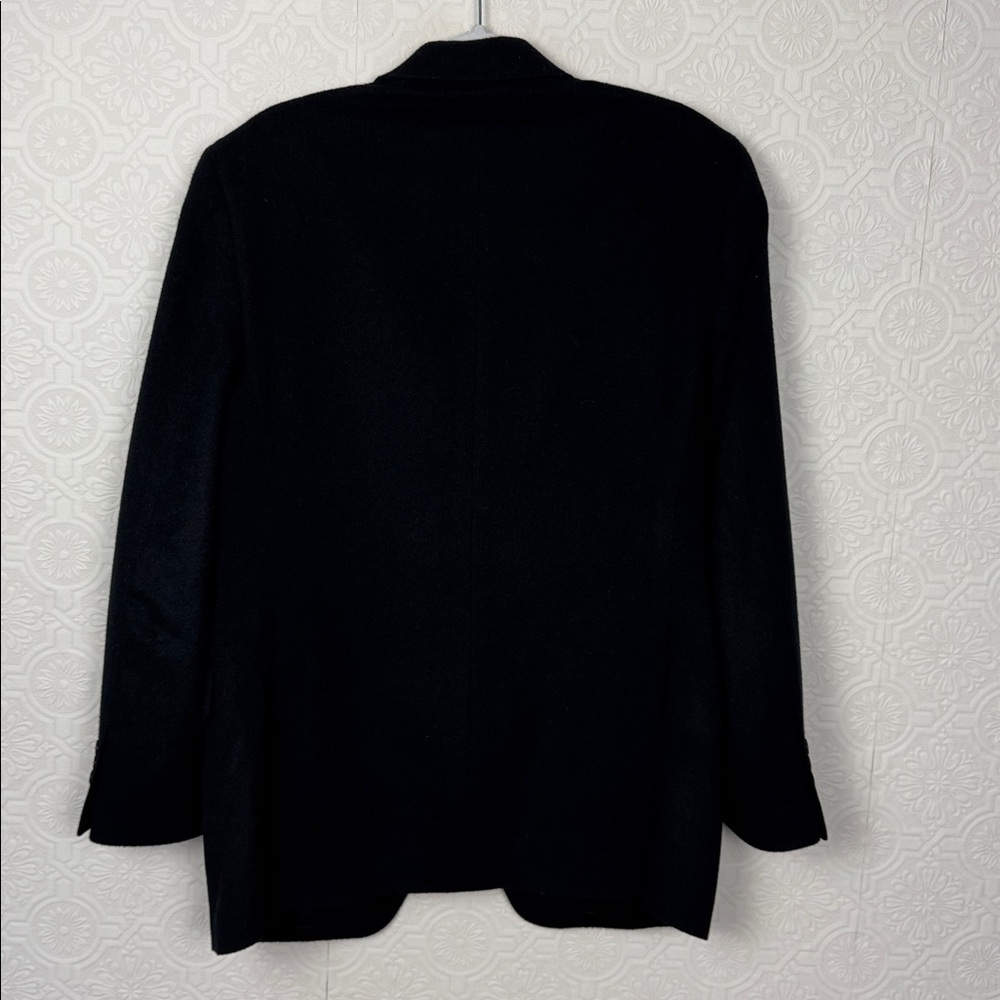 Jos A Bank 100% Camel Hair Blazer Suit Jacket Black Size 41 Regular Office - Picture 7 of 7